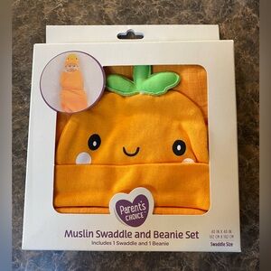 Parents Choice Pumpkin Swaddle and Hat